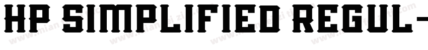 HP Simplified Regul字体转换